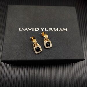 David Yurman Gold and Black Earrings